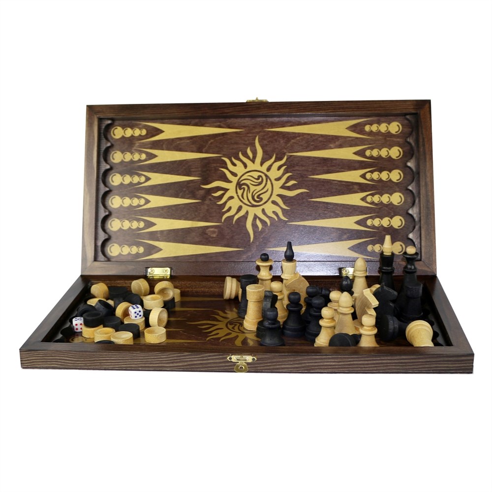 Настольная игра 3в1 (шахматы, шашки, нарды) Kampfer Chess 3in1 Sunset —  Официальный интернет-магазин Kampfer™