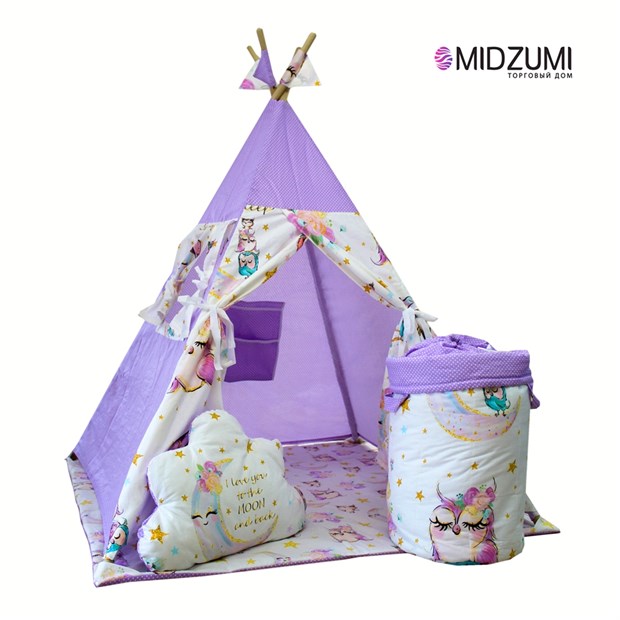 Комбо-набор детский вигвам и мешок для игрушек Midzumi - фото 10412